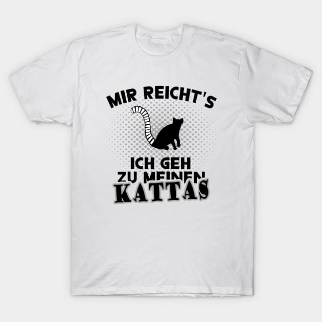 Mir reichts guckender Katta Liebe Motiv Fan T-Shirt by FindYourFavouriteDesign